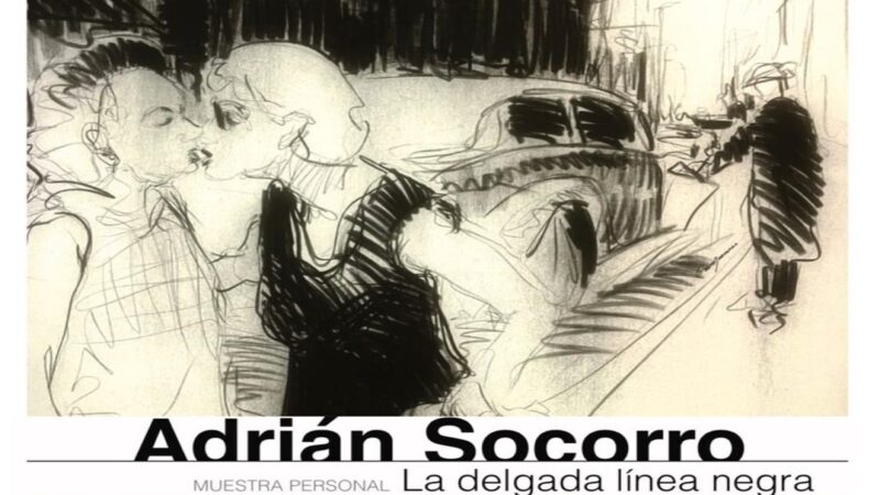 La delgada línea negra de Adrián Socorro en Collage Habana