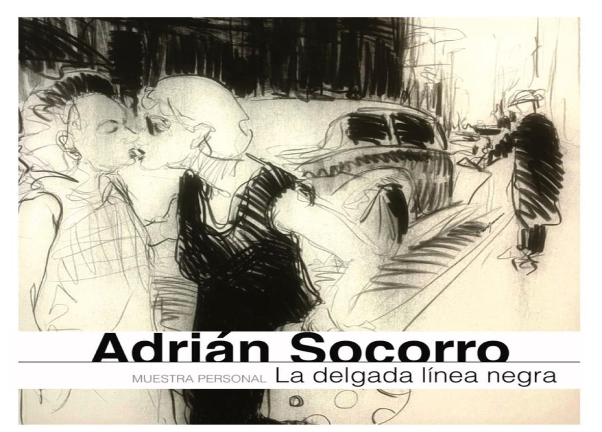 La delgada línea negra de Adrián Socorro en Collage Habana