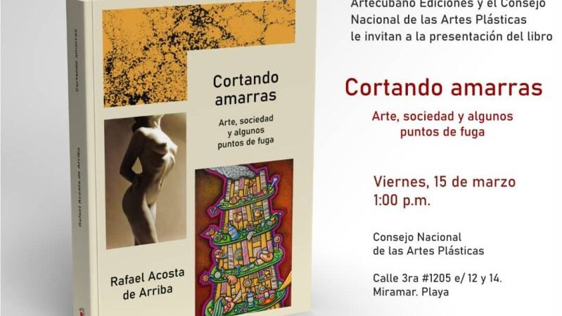 Presentarán libro de Rafael Acosta de Arriba
