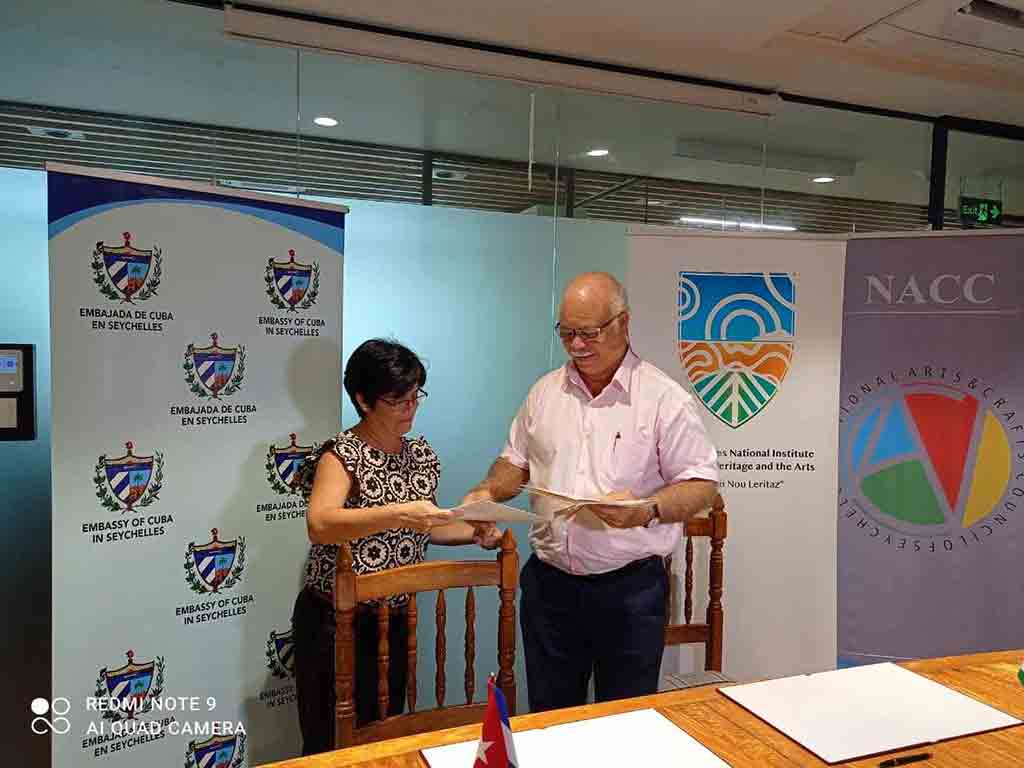 Cuba y Seychelles firman Acuerdo para la cooperación cultural