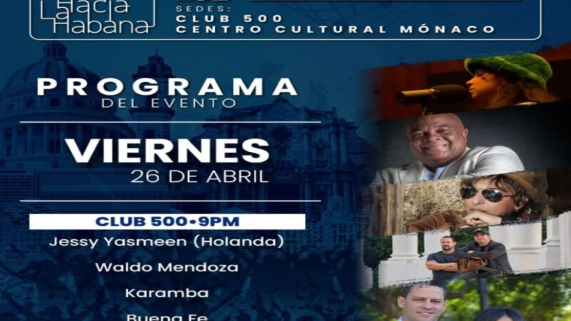 A la venta las entradas para el festival Un Puente hacia La Habana