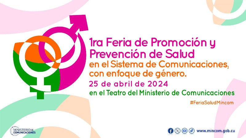 Feria de promoción y prevención de salud del Ministerio de Comunicaciones