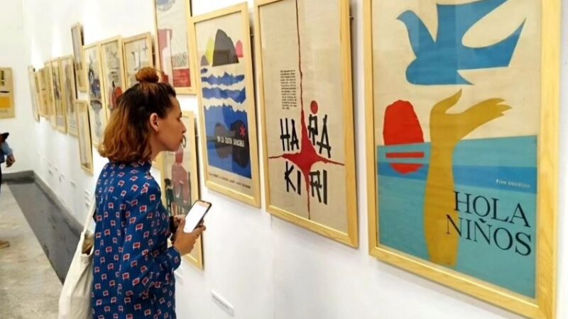 Exposición del cartel cubano en Biblioteca Nacional José Martí celebra aniversario 65 del Icaic