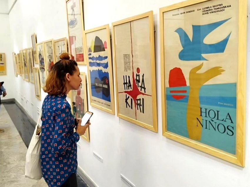 Exposición del cartel cubano en Biblioteca Nacional José Martí celebra aniversario 65 del Icaic