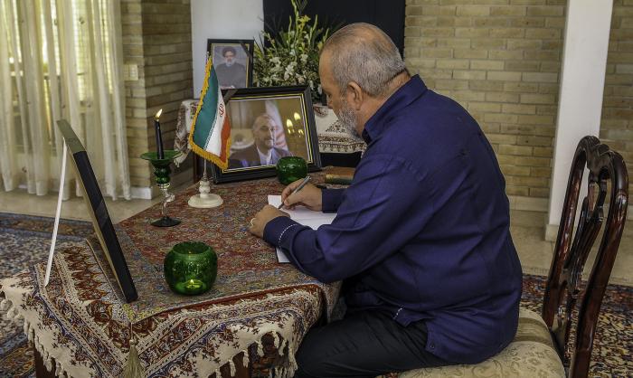 Sentido abrazo a Irán, en un momento de dolor
