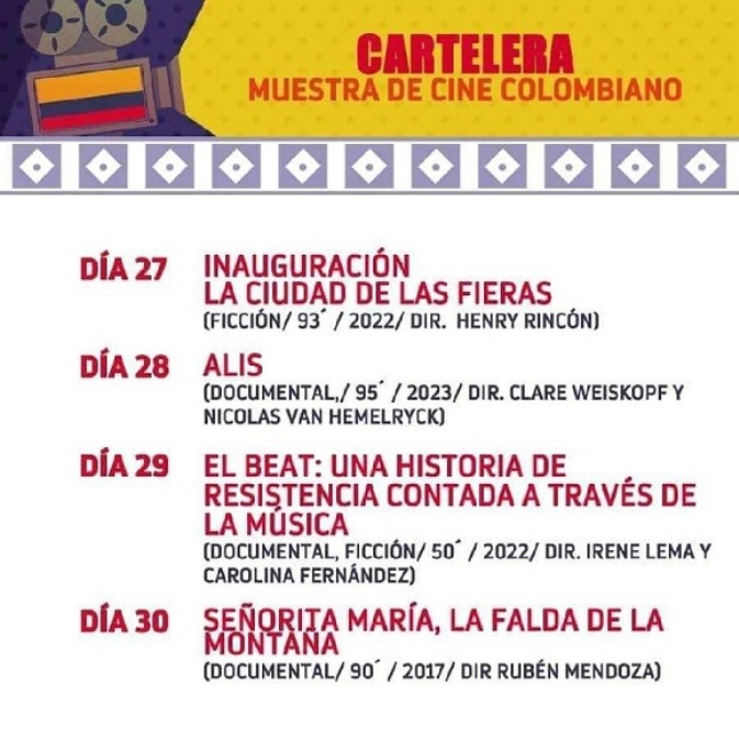 Muestra de Colombia esta semana en el cine Yara