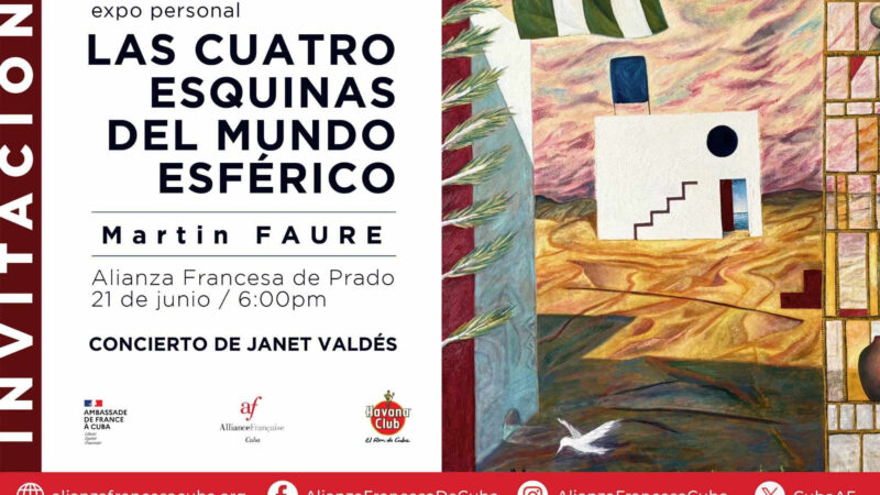 Exposición de Martin Faure y música de Janet Valdés en Alianza Francesa de La Habana