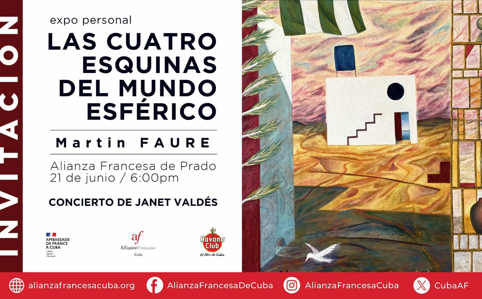 Exposición de Martin Faure y música de Janet Valdés en Alianza Francesa de La Habana