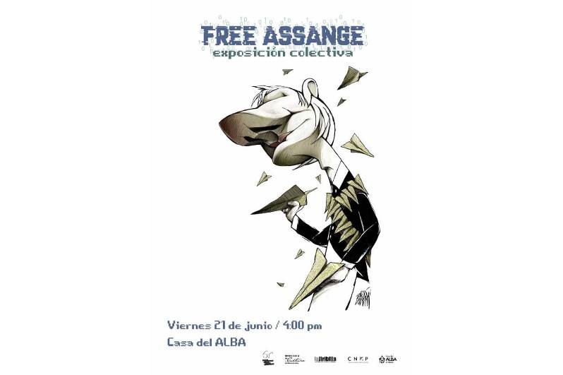 Inauguran este viernes en La Habana exposición colectiva Free Assange