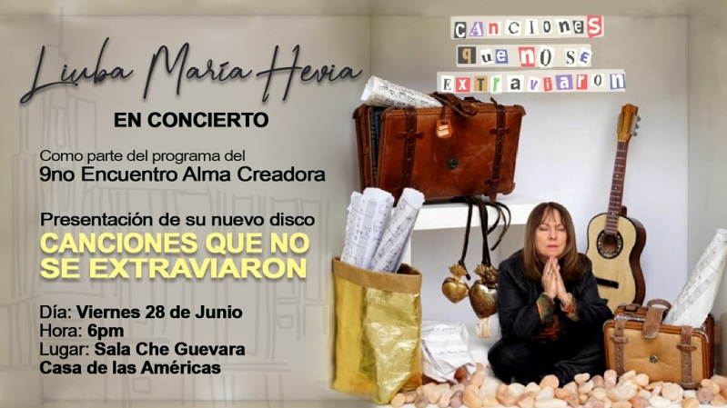 Concierto de Liuba María Hevia en Casa de las Américas de Cuba