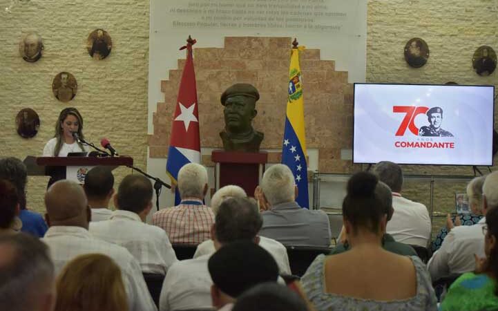 Cuba rinde homenaje a Hugo Chávez en el aniversario 70 de su natalicio