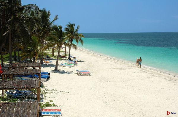 Paradisíaca playa cubana en Cayo Levisa