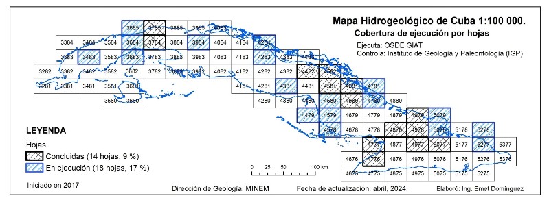 Confeccionan mapa hidrogeológico de Cuba