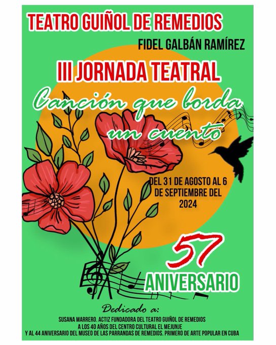 Amplia participación en Jornada Teatral Canción que borda un cuento en Remedios