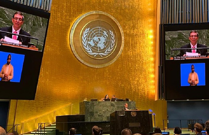 Cuba reclamó en Naciones Unidas voluntad política para futuro justo