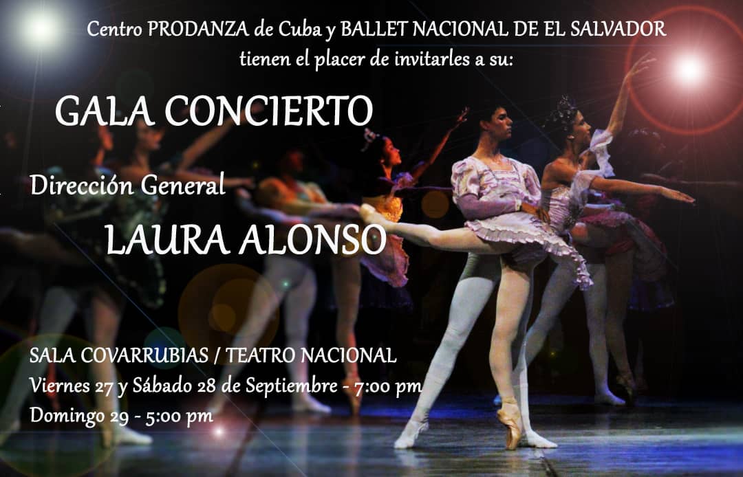 Cuba y El Salvador unidos por el ballet en una gala concierto