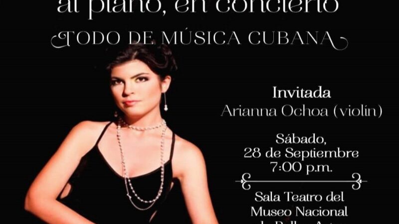 Recital de la joven pianista Claudia Lastra en Bellas Artes