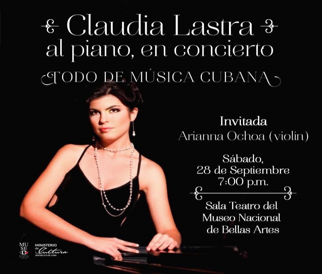 Recital de la joven pianista Claudia Lastra en Bellas Artes