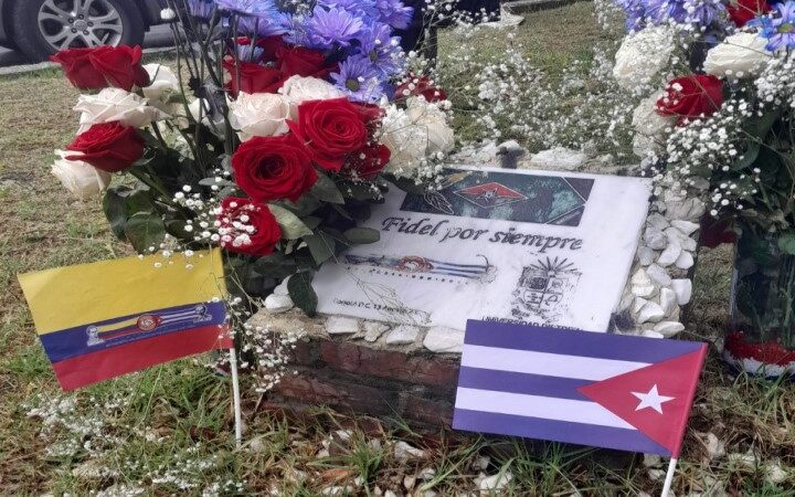 Homenaje al líder de la Revolución cubana Fidel Castro en Bogotá