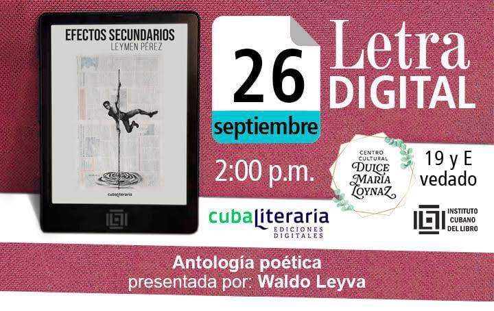 Poesía de Leymen Pérez en el espacio Letra digital