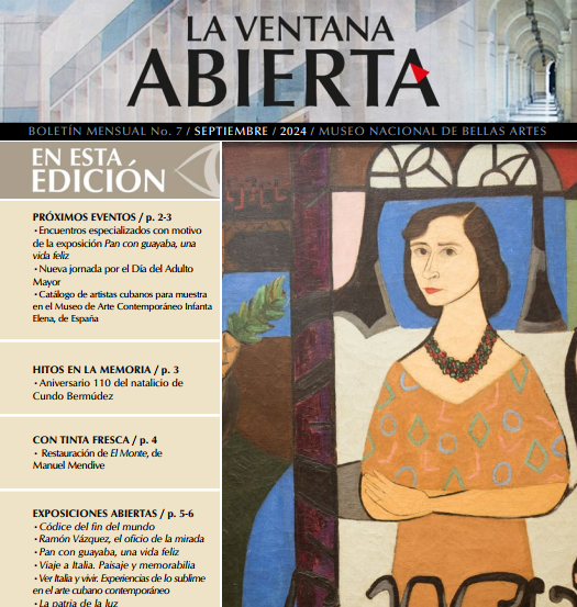 Nuevas del Museo Nacional de Bellas Artes desde su boletín La Ventana abierta