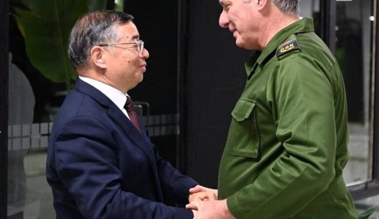 Recibe Díaz-Canel a alto dirigente partidista chino