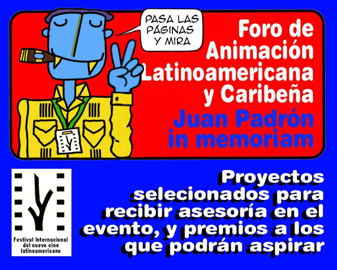 Anuncian seleccionados para Foro de Animación Juan Padrón in Memoriam