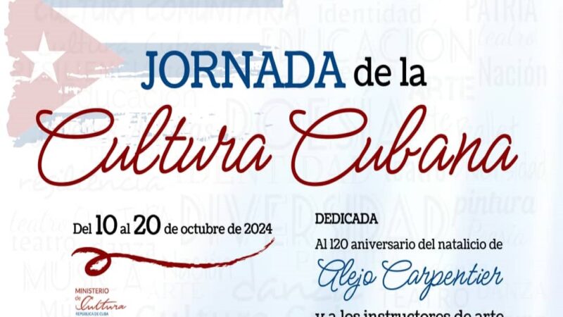 Jornada por el Día de la Cultura Cubana 2024 en Holguín