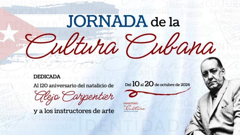 Anuncia Mincult actividades por Jornada de la Cultura Cubana