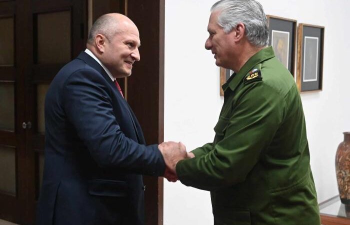 Recibió Díaz-Canel al titular del Ministerio de Emergencias de Rusia