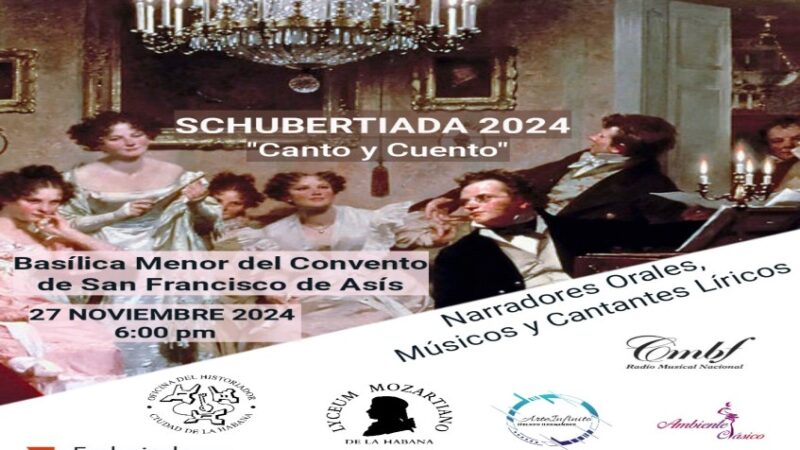 Canto y cuento en clausura de la Schubertiada Habanera
