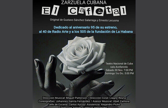 Anuncian funciones especiales de la zarzuela cubana El Cafetal