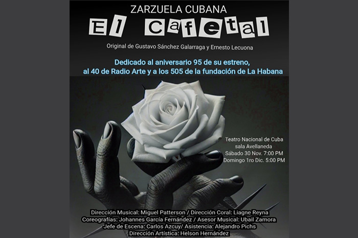 Anuncian funciones especiales de la zarzuela cubana El Cafetal