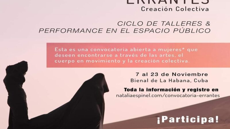 Proyecto Errantes de Natalia Espinel en la 15ª Bienal de La Habana