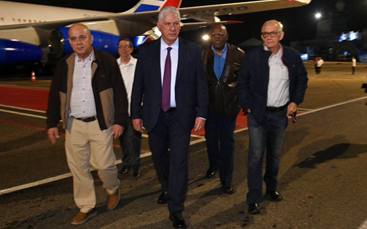 Díaz-Canel en la Patria, luego de participar en Cumbre ALBA-TCP