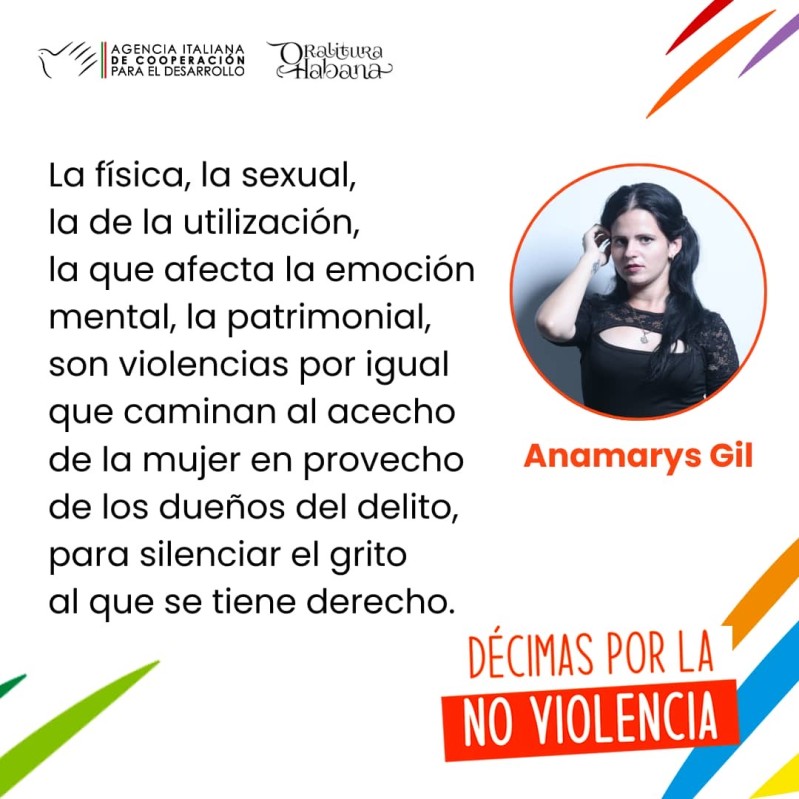 Décimas de jóvenes repentistas cubanos por la No Violencia