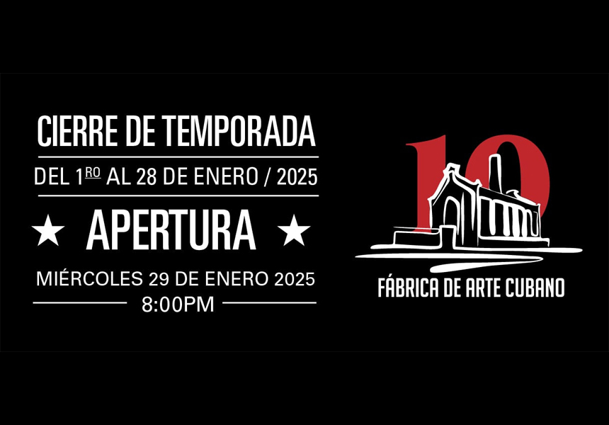 Fábrica de Arte Cubano permanecerá cerrada hasta el 28 de enero