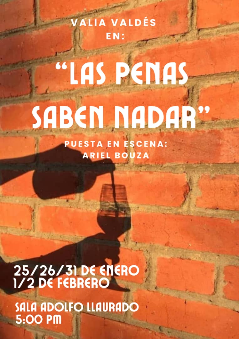 Acogerá la Sala Llauradó presentaciones del monólogo Las penas saben nadar