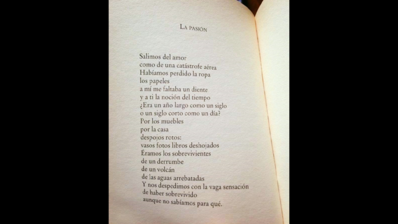 La poeta uruguaya Cristina Peri Rossi y su poema La pasión