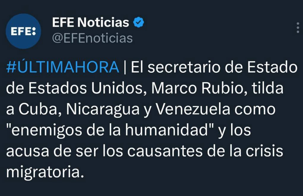 Rechaza Cuba declaraciones del secretario de Estado de los Estados Unidos