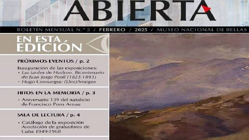 Nueva entrega del Boletín de Museo Bellas Artes de Cuba