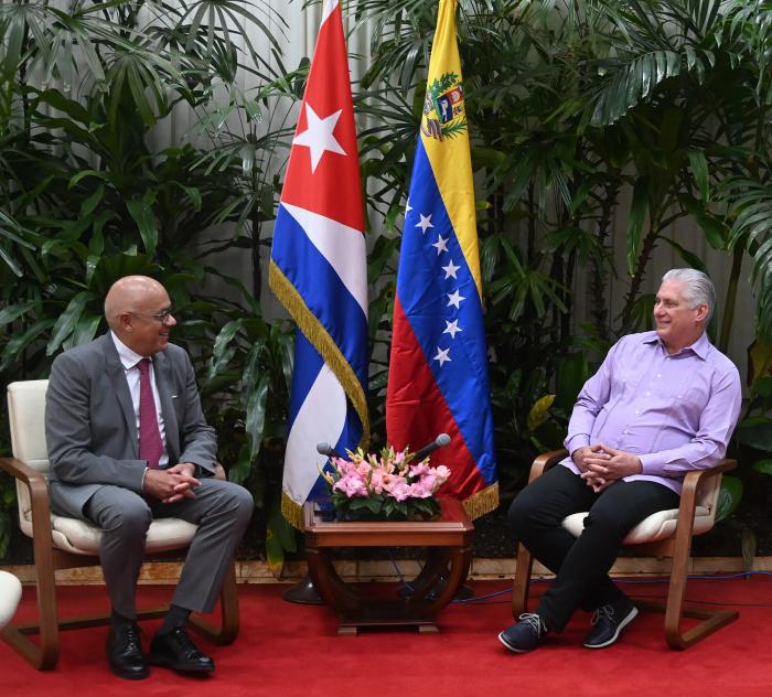 Recibió Díaz-Canel al Presidente de la Asamblea Nacional de Venezuela