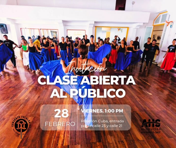 Conjunto Folklórico Nacional de Cuba anuncia próxima clase abierta al público