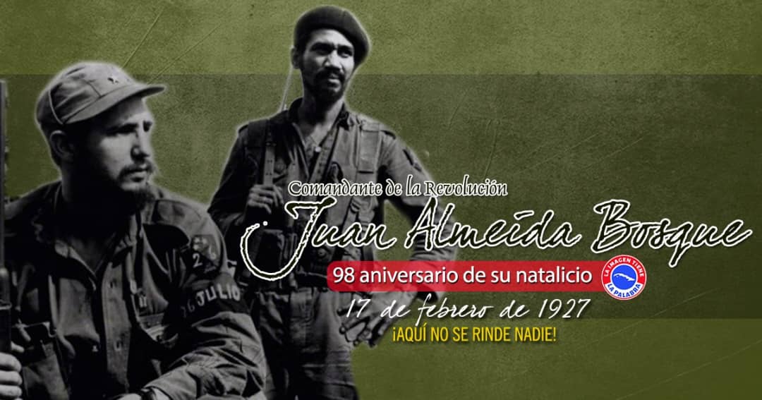 Recuerdan al Comandante de la Revolución Juan Almeida Bosque