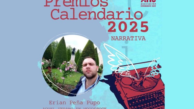 Escritor holguinero obtiene premio Calendario 2025