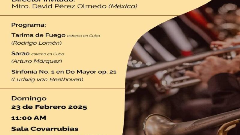Sinfónica de Cuba estrena obras mexicanas en su concierto de este domingo