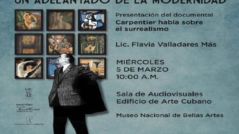 Continúa Bellas Artes ciclos teóricos sobre Alejo Carpentier