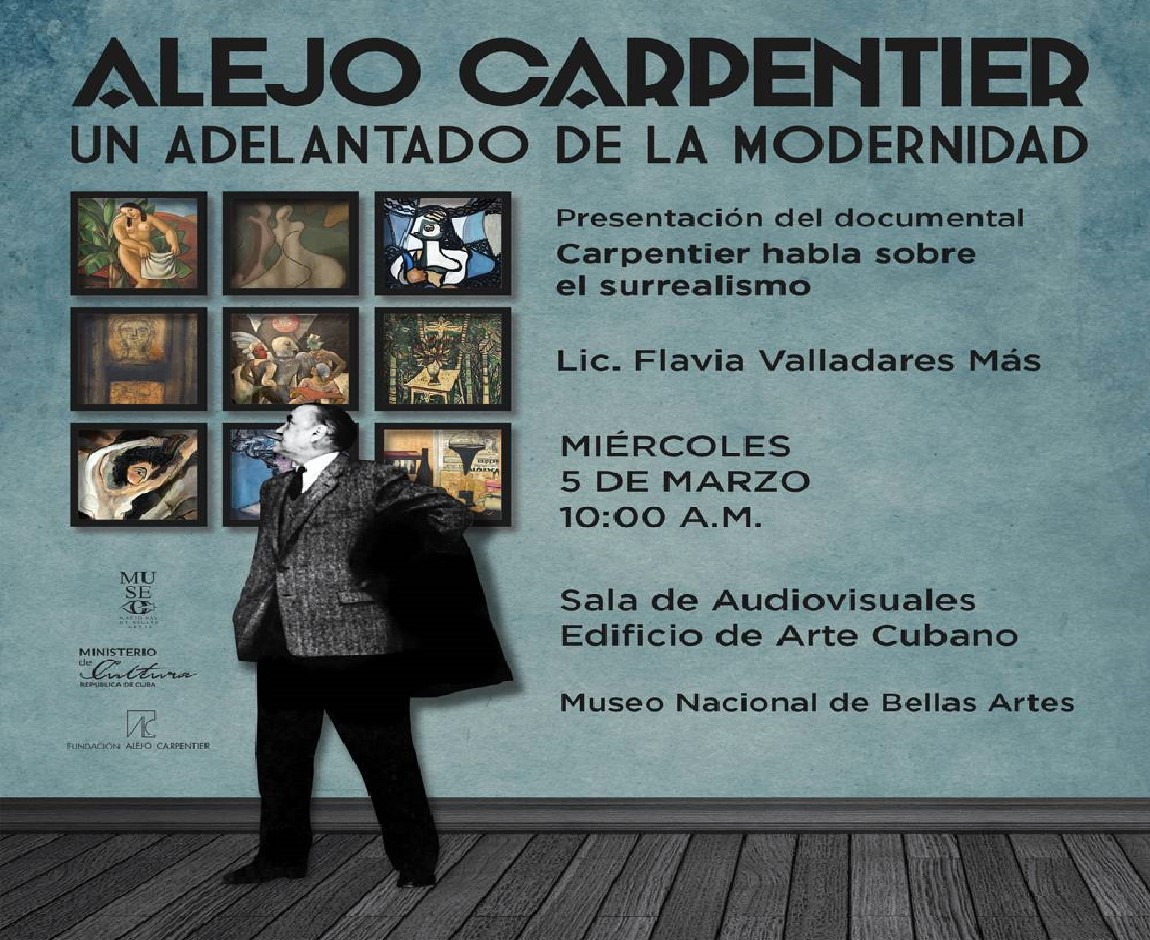 Continúa Bellas Artes ciclos teóricos sobre Alejo Carpentier
