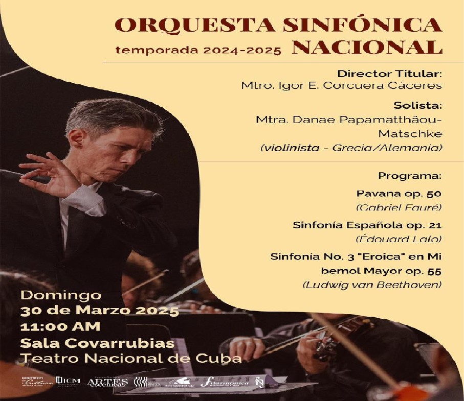 Sinfónica cubana junto a la maestra Danae Papamatthäou-Matschke este domingo