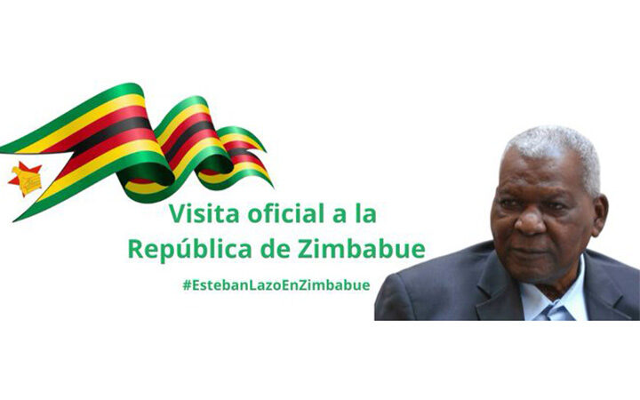 Recibe presidente de Zimbabue a Esteban Lazo